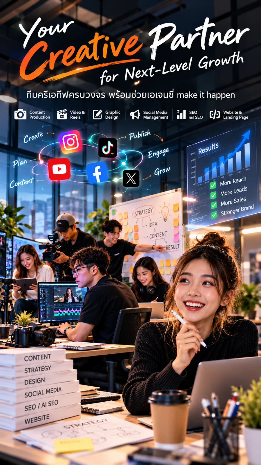 ทีม Production หลังบ้านร่วมวางแผนงาน White Label สำหรับ Agency