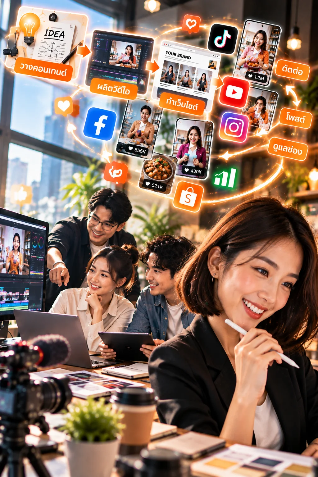ทีม SME วางแผนผลิตคอนเทนต์รายเดือน