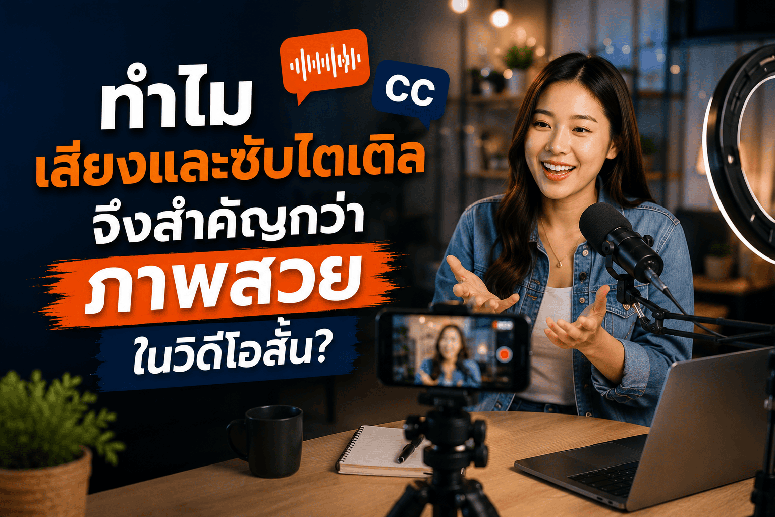 ทำไมเสียงและซับไตเติลจึงสำคัญกว่าภาพสวยในวิดีโอสั้น?